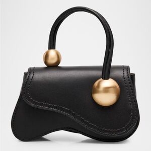 Cult Gaia Kazia Nano Leather Top Handle Bag